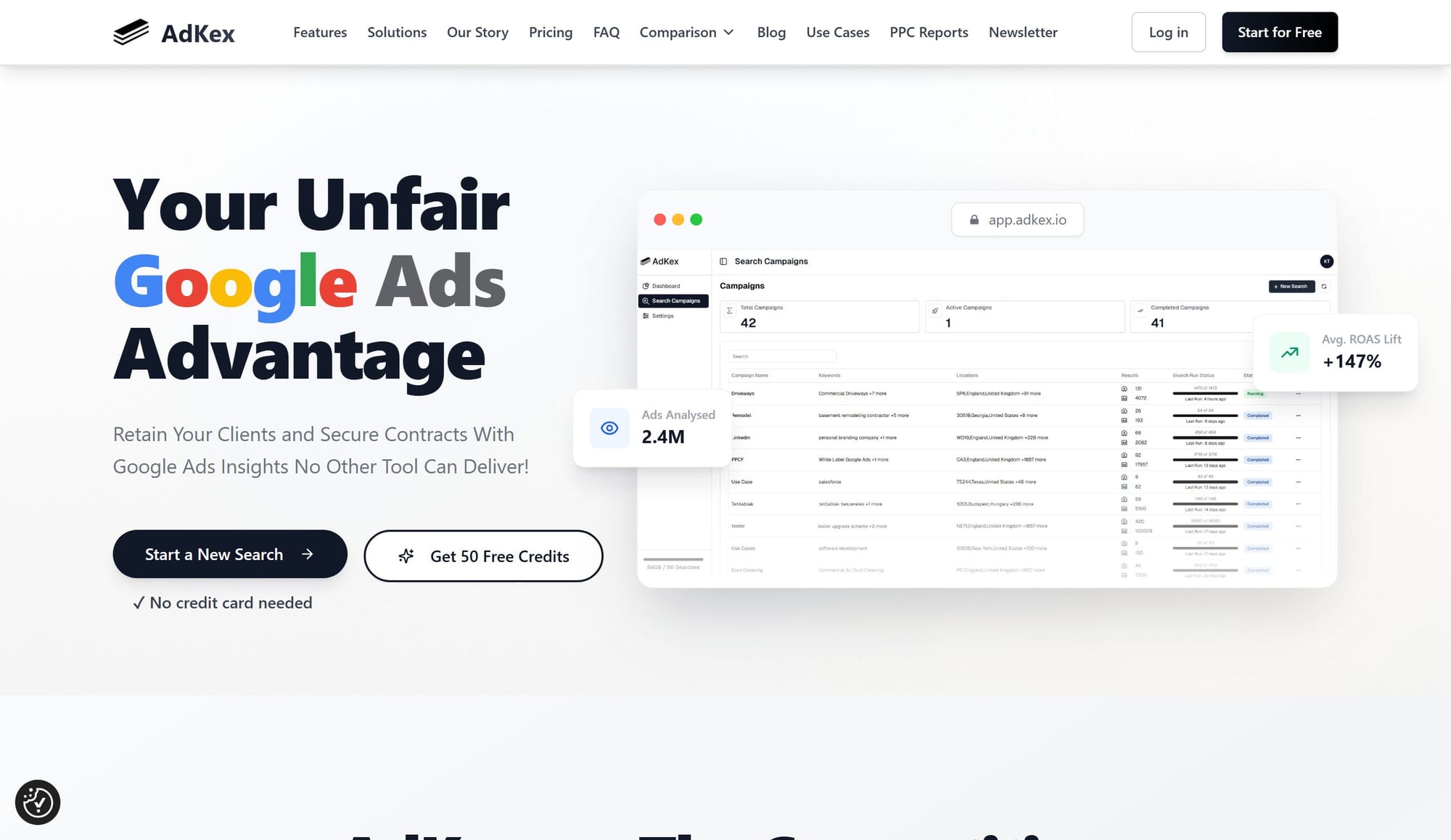 AdKex — Ad-analytics SaaS platform